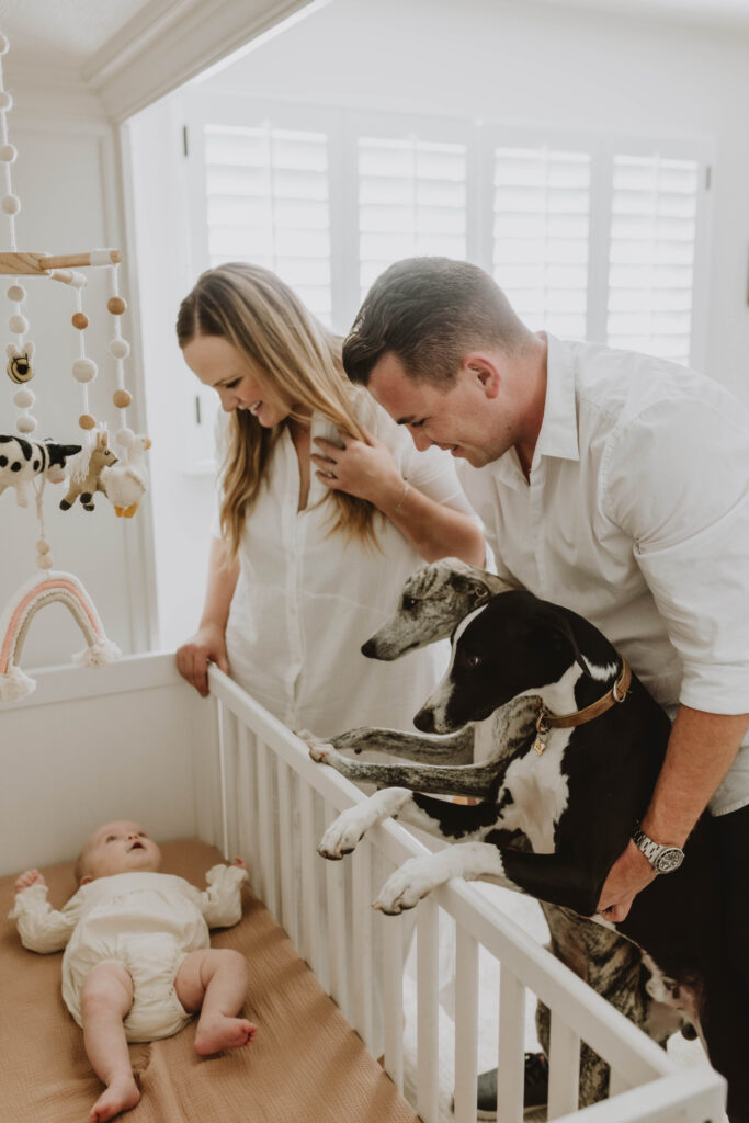 in home newborn photoshoot